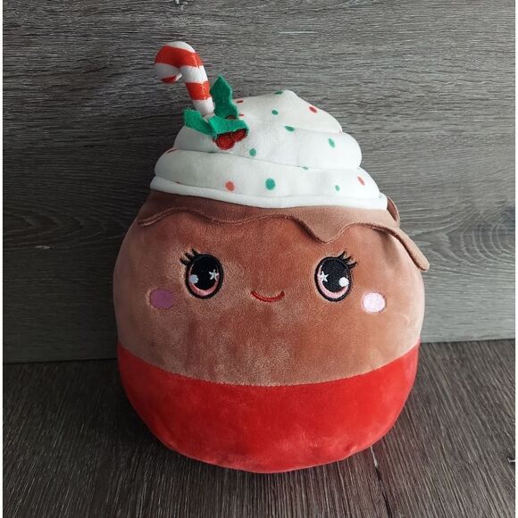 Squishmallows Sivi Peppermint Hot Cocoa Plush with Candy Cane 10" - Picture 1 of 5